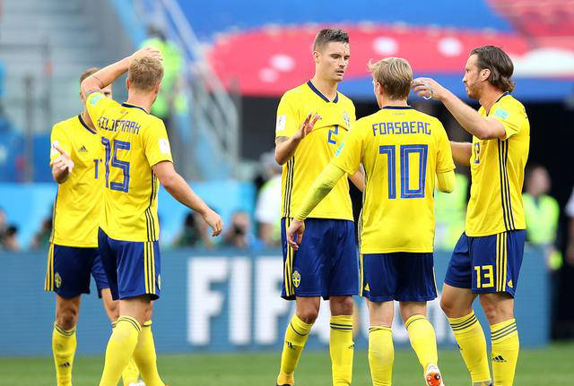 瑞典队战胜斯洛伐克，晋级下一轮